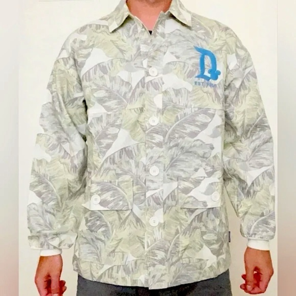 DISNEY | Disneyland Resort Spirit Jersey Palm tropical Jacket button down - XL